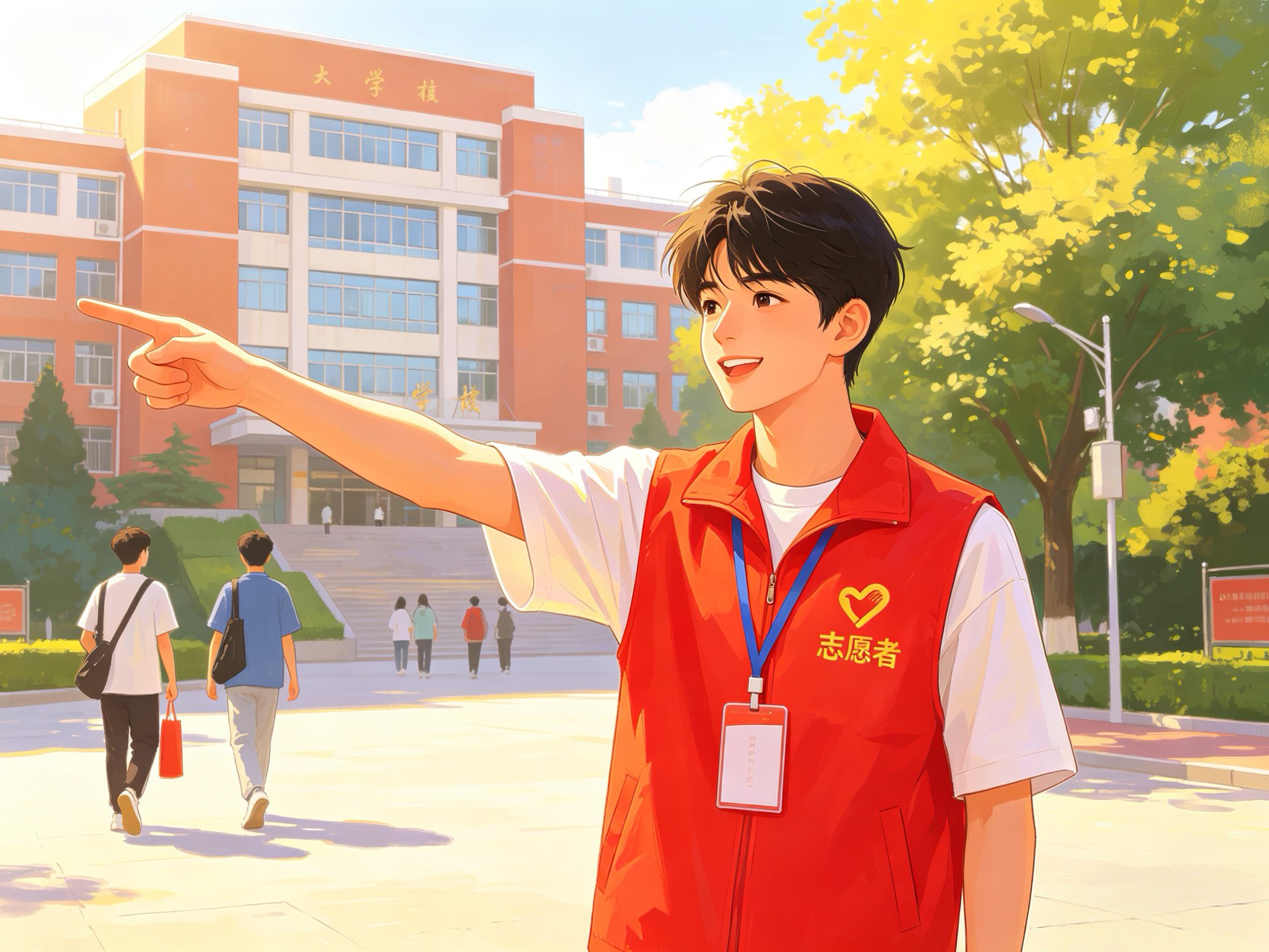 开学前一天以学长身份当迎新志愿者
